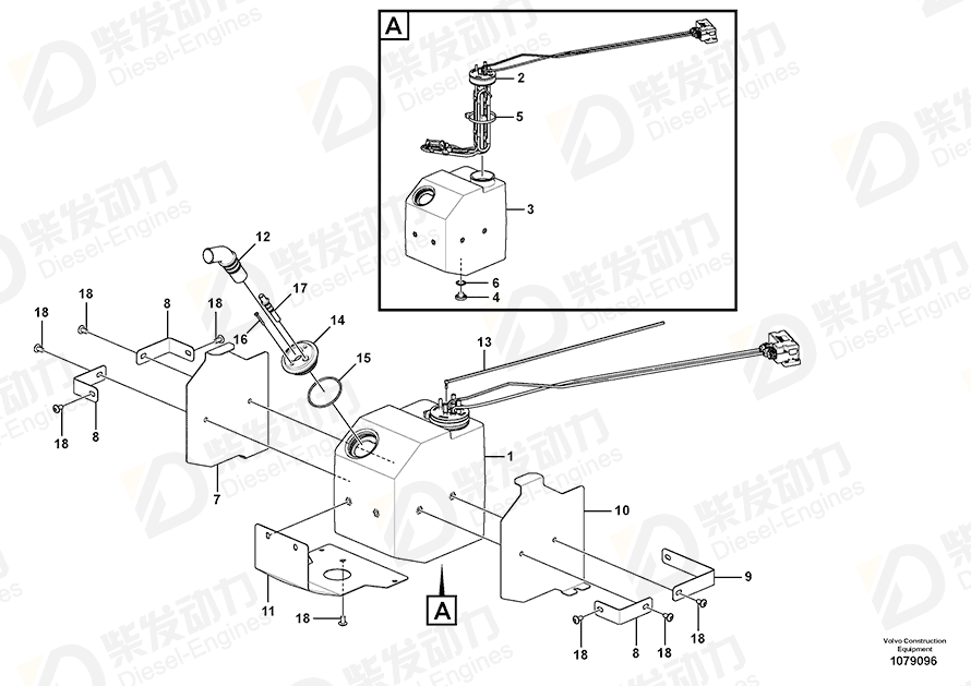 VOLVO Six point socket screw 17295601 Drawing