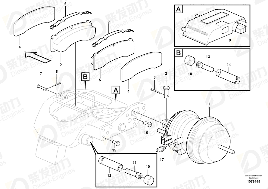 VOLVO Clevis pin 11707761 Drawing