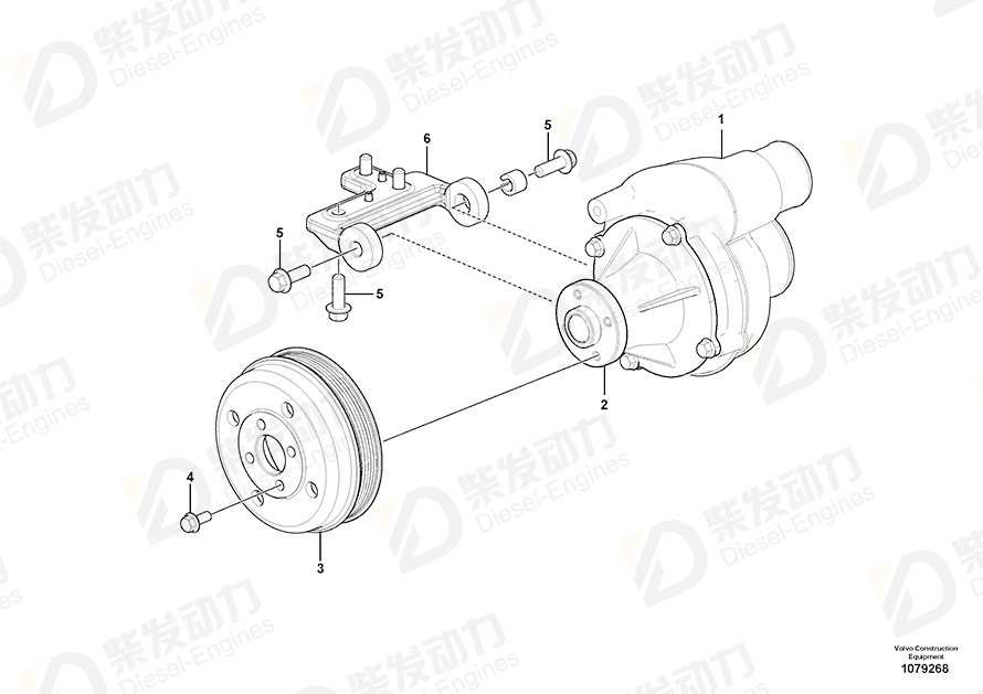 VOLVO Pulley 17207556 Drawing
