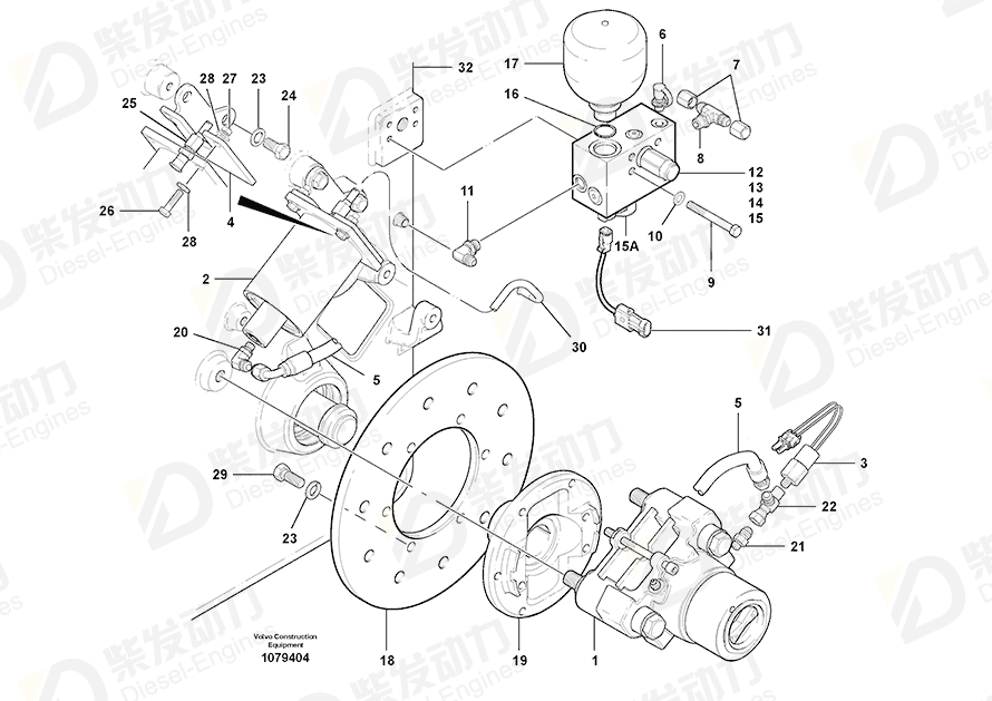VOLVO O-ring 964116 Drawing