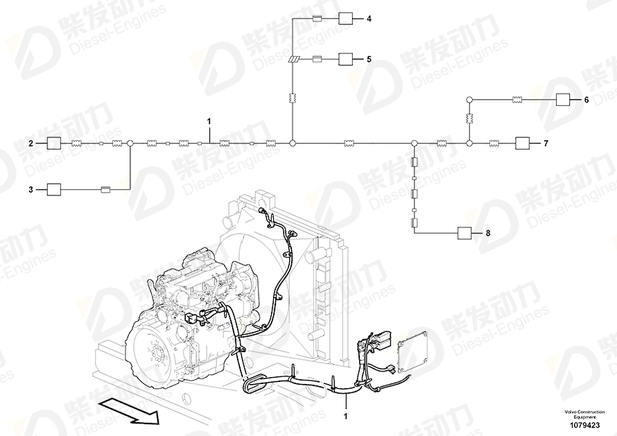 VOLVO Cable terminal 991610 Drawing