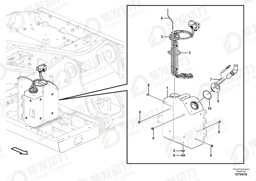 VOLVO Kit 17424315 Drawing