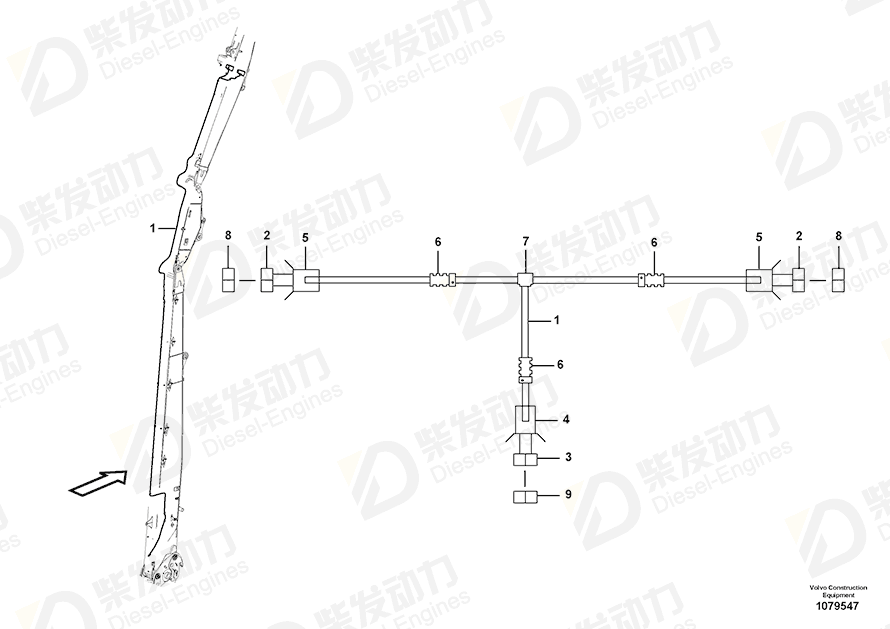 VOLVO Cable harness 14684556 Drawing