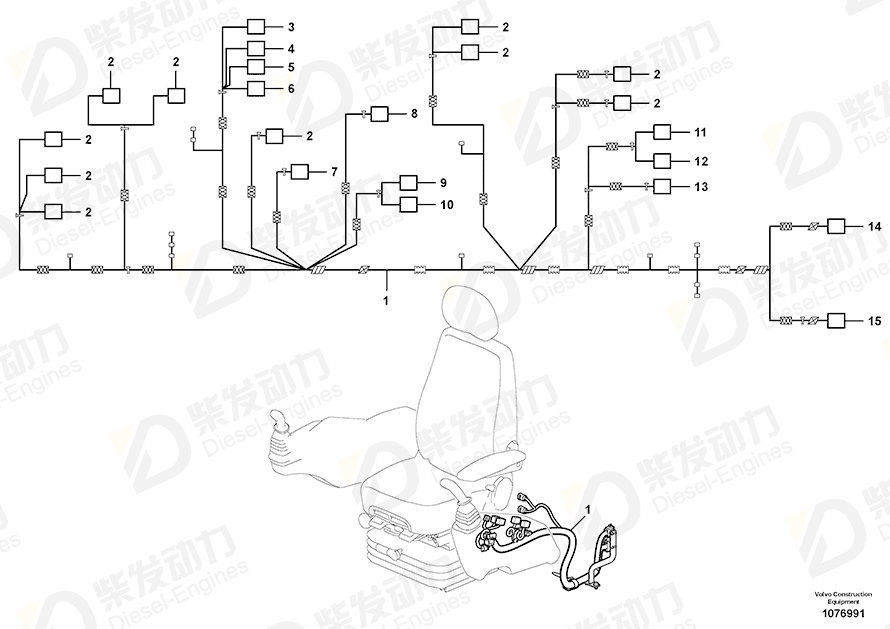 VOLVO Cable terminal 970779 Drawing