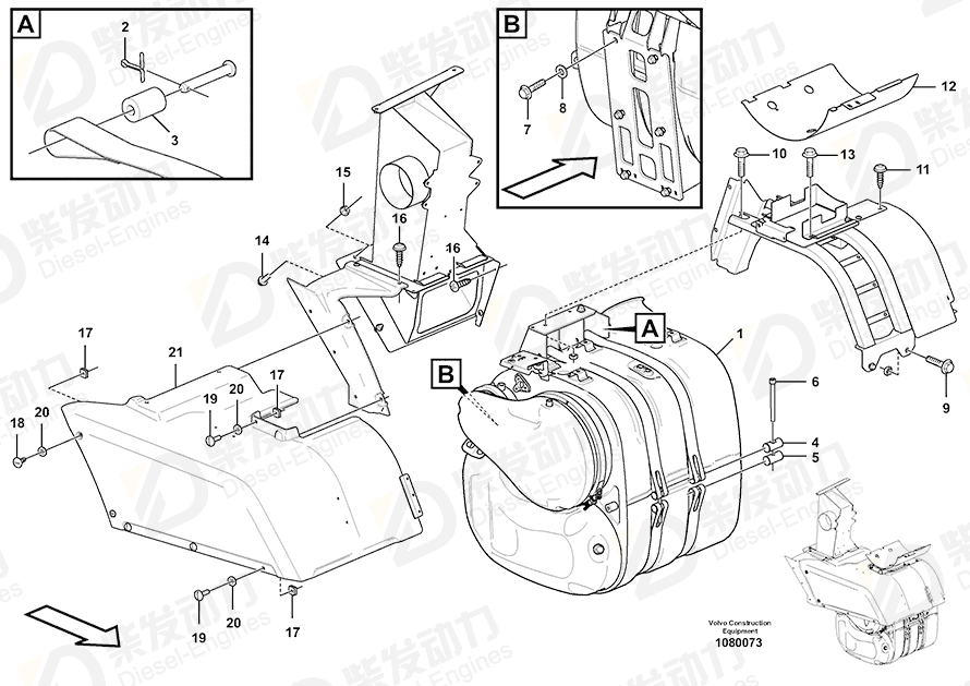 VOLVO Twist Lock Hous 1079297 Drawing