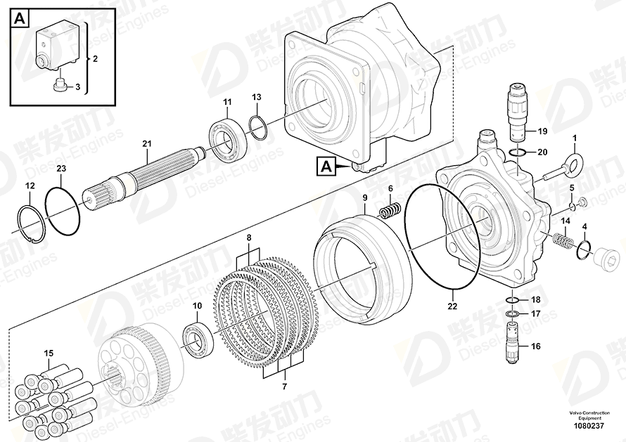 VOLVO Roller bearing 14684123 Drawing