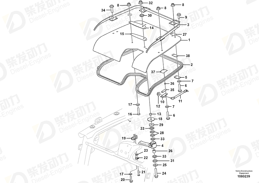 VOLVO Plain washer 949128 Drawing