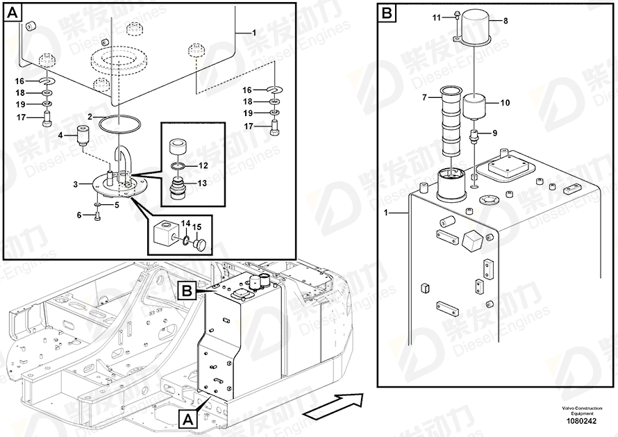 VOLVO Strainer 14645459 Drawing