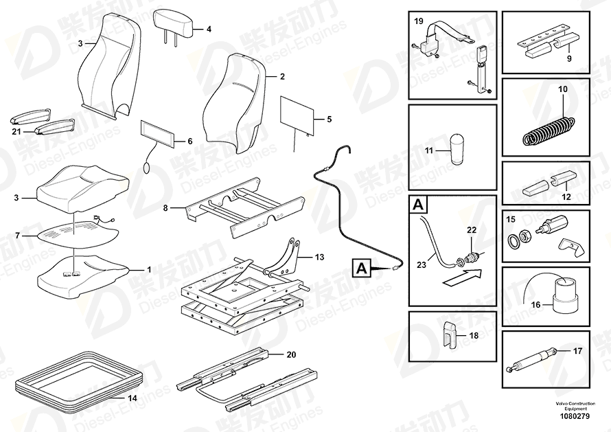 VOLVO Knob 14520640 Drawing