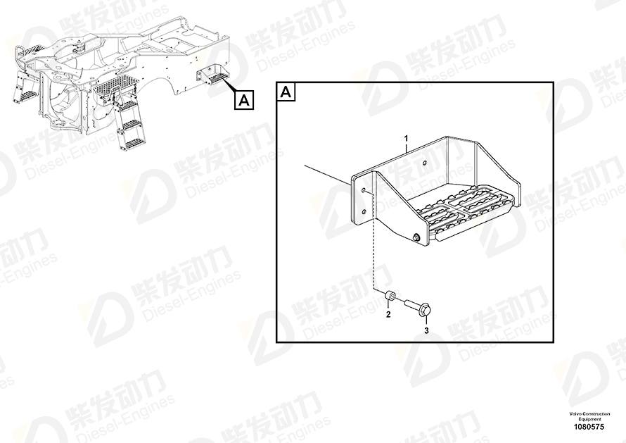 VOLVO Flange screw 13968302 Drawing