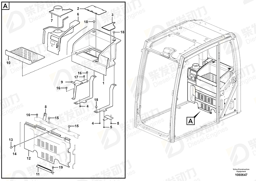 VOLVO Floor 14534501 Drawing
