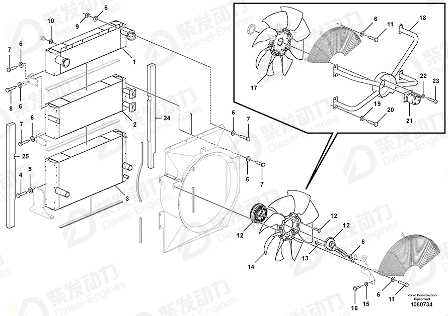 VOLVO Fan 14388605 Drawing