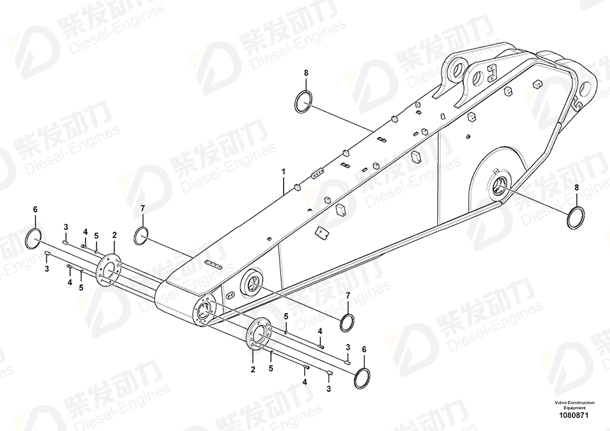 VOLVO Hex. socket screw 984094 Drawing