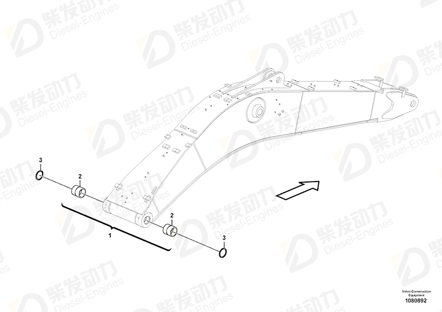 VOLVO Bushing 14522501 Drawing