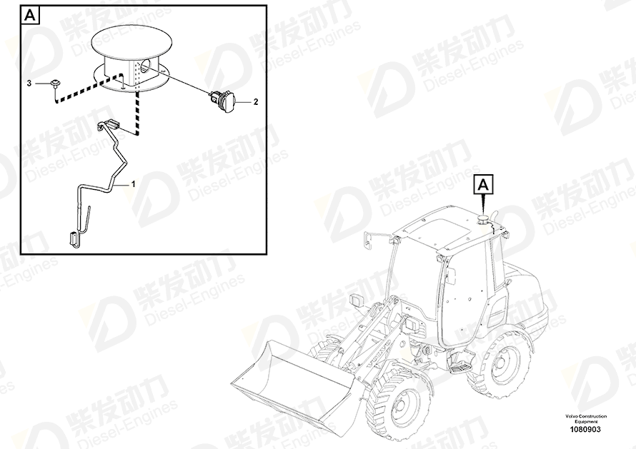 VOLVO Six point socket screw 971319 Drawing