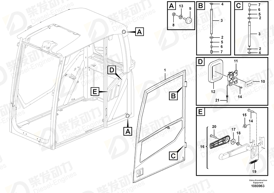 VOLVO Door 14688682 Drawing