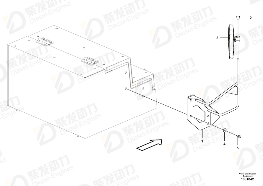 VOLVO Bracket 14700462 Drawing