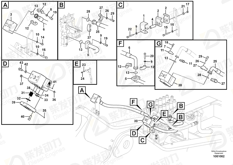 VOLVO Hexagon nut 979020 Drawing