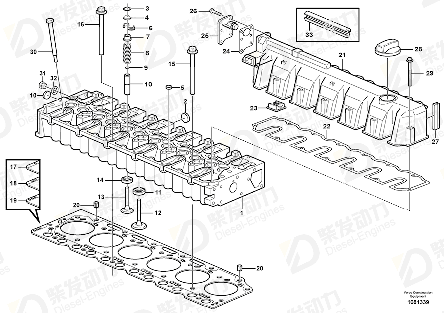 VOLVO Exhaust valve 20798533 Drawing VOLVO Exhaust valve 20798533 Drawing