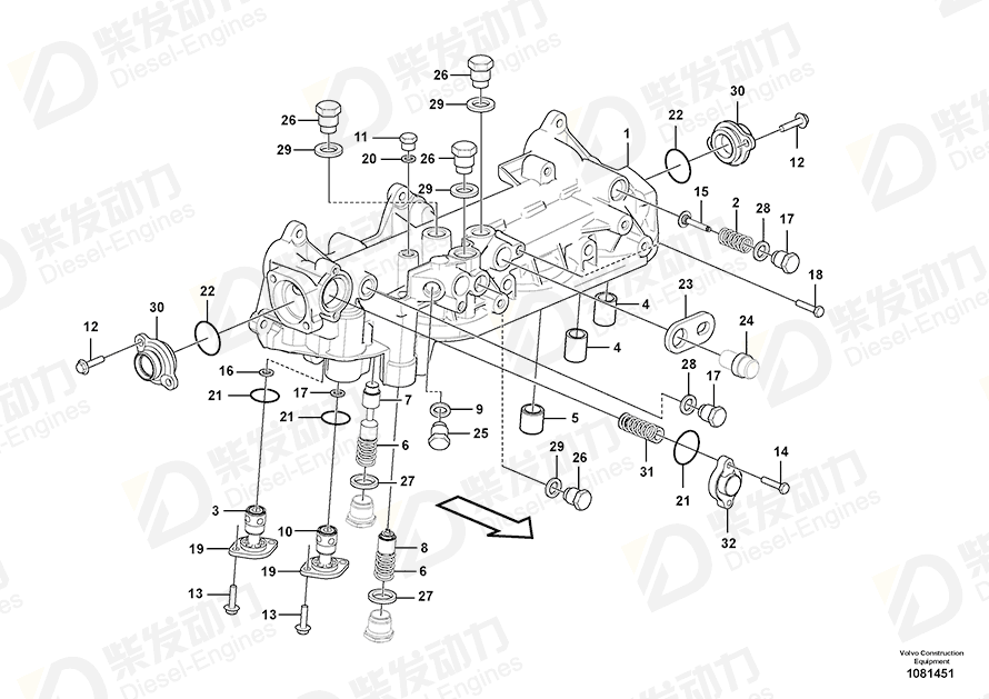 VOLVO Flange screw 984727 Drawing