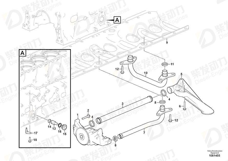 VOLVO Flange screw 994451 Drawing