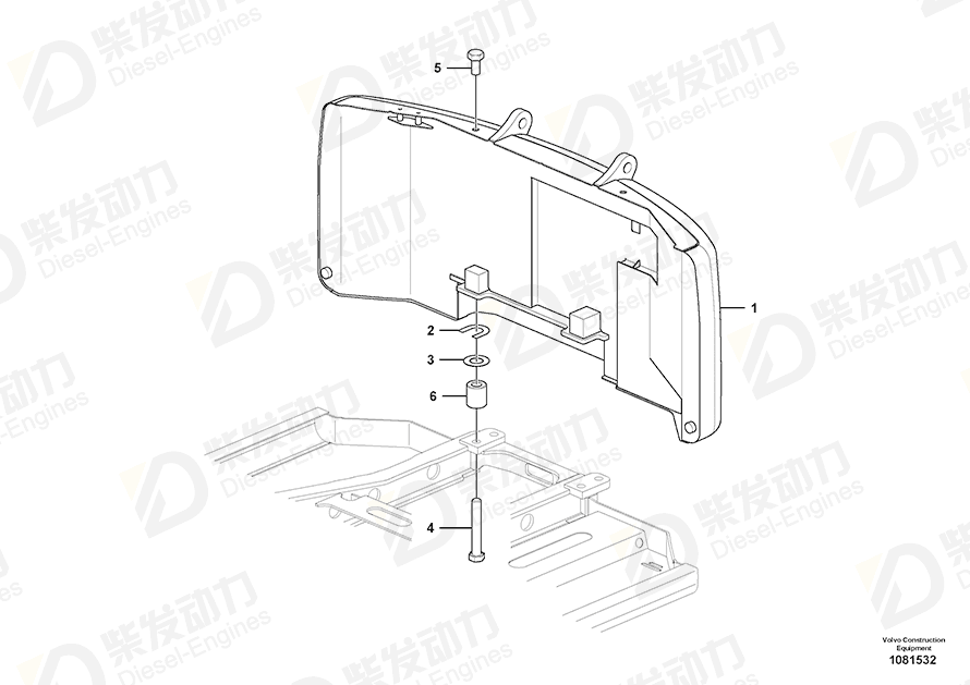 VOLVO Hexagon screw 992995 Drawing VOLVO Hexagon screw 992995 Drawing