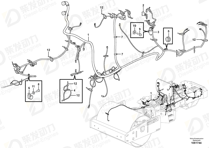 VOLVO Hexagon screw 955293 Drawing