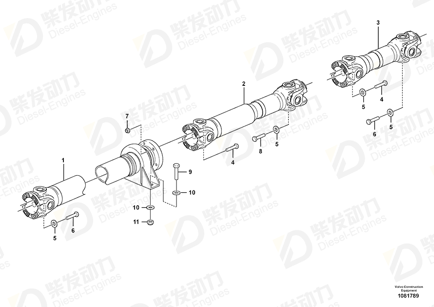 VOLVO Hexagon screw 984969 Drawing