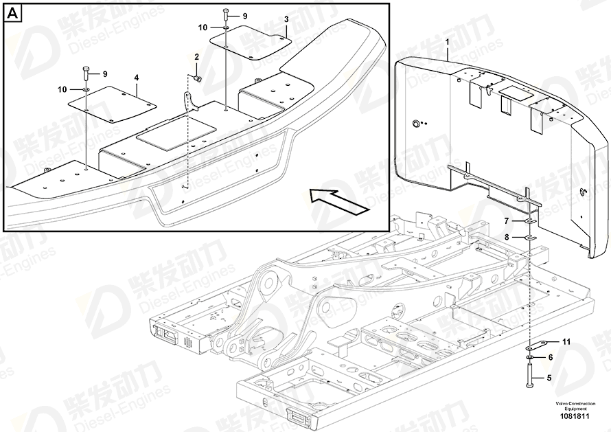 VOLVO Shim 14387895 Drawing