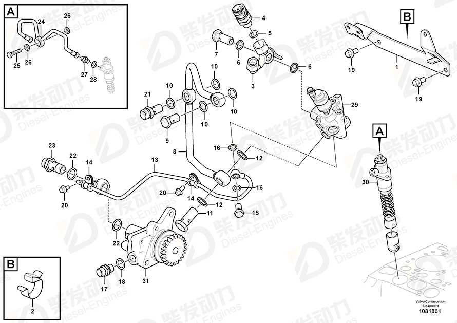 VOLVO Adapter 20485280 Drawing