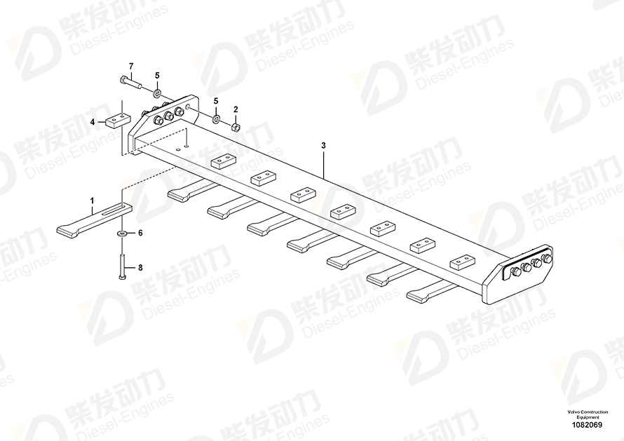 VOLVO Hexagon screw 978951 Drawing