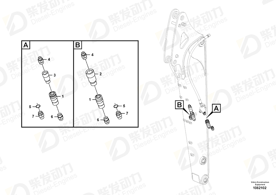 VOLVO Connector SA9412-31080 Drawing