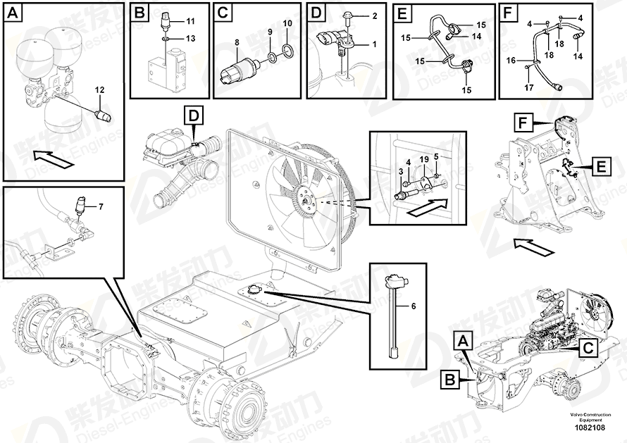 VOLVO Pressure sensor 22329559 Drawing