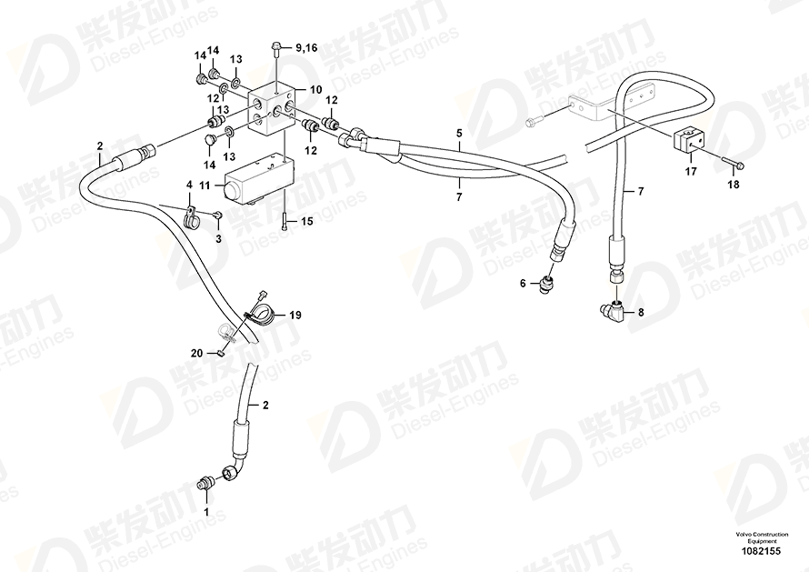 VOLVO Sealing ring 14213676 Drawing