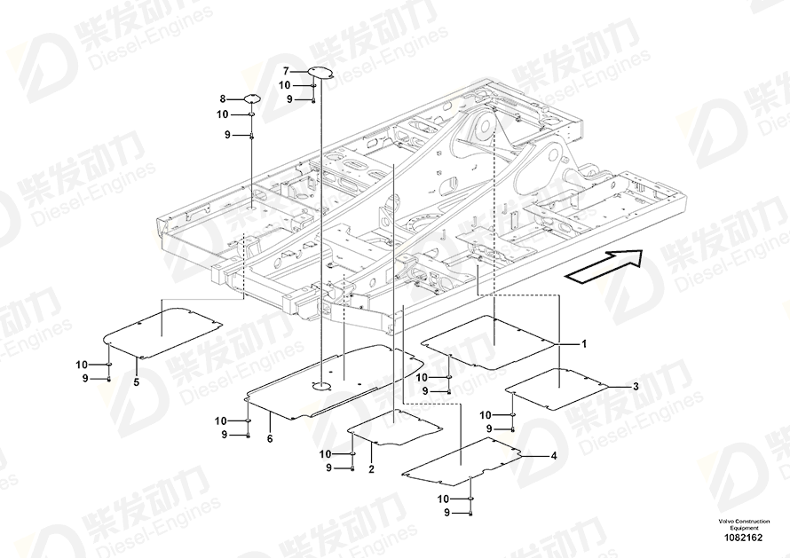 VOLVO Plate 14537177 Drawing