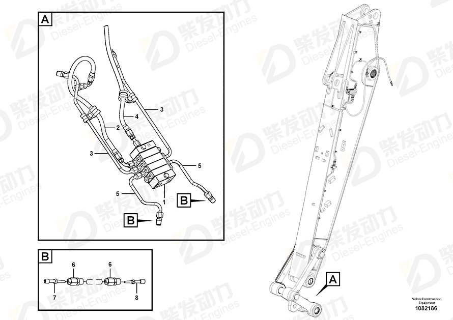 VOLVO Nipple 14386916 Drawing