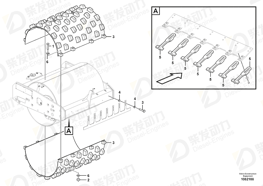 VOLVO Plain washer 992048 Drawing