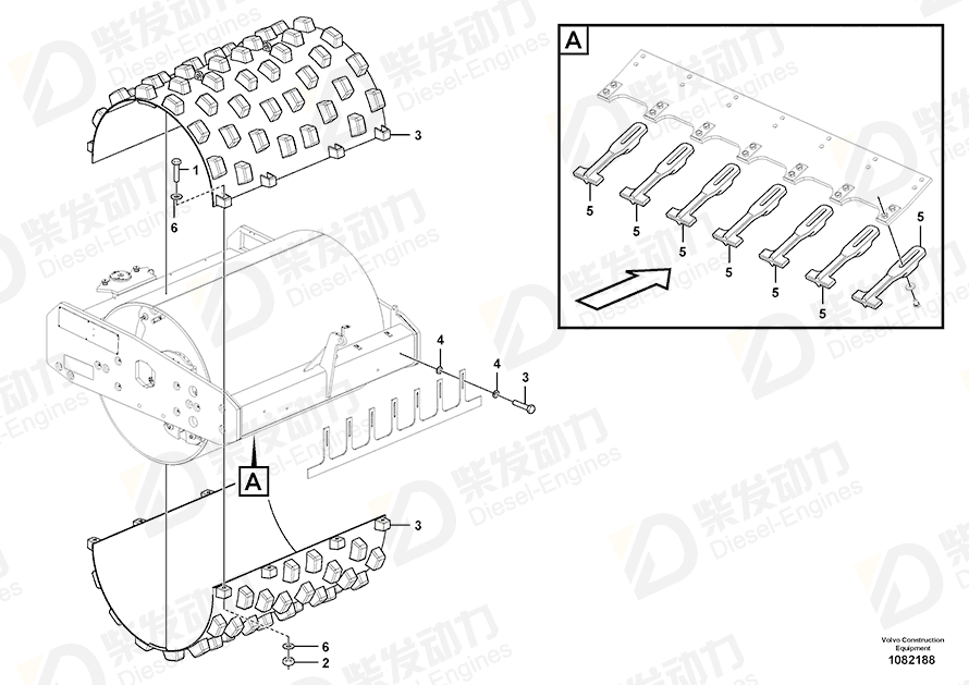 VOLVO Plain washer 992048 Drawing VOLVO Plain washer 992048 Drawing