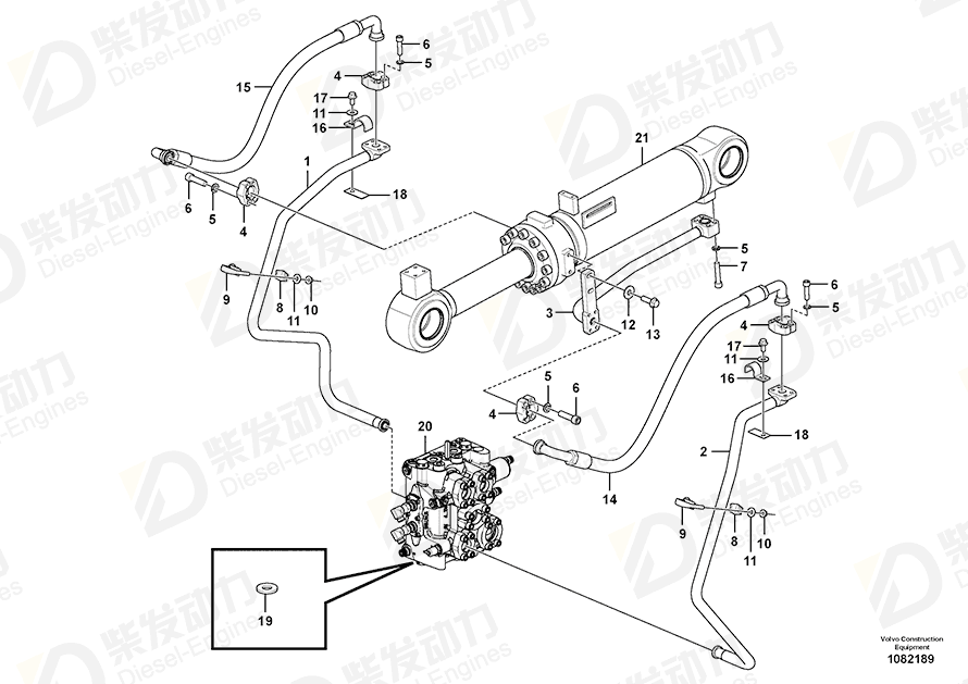 VOLVO Hex. socket screw 959261 Drawing VOLVO Hex. socket screw 959261 Drawing