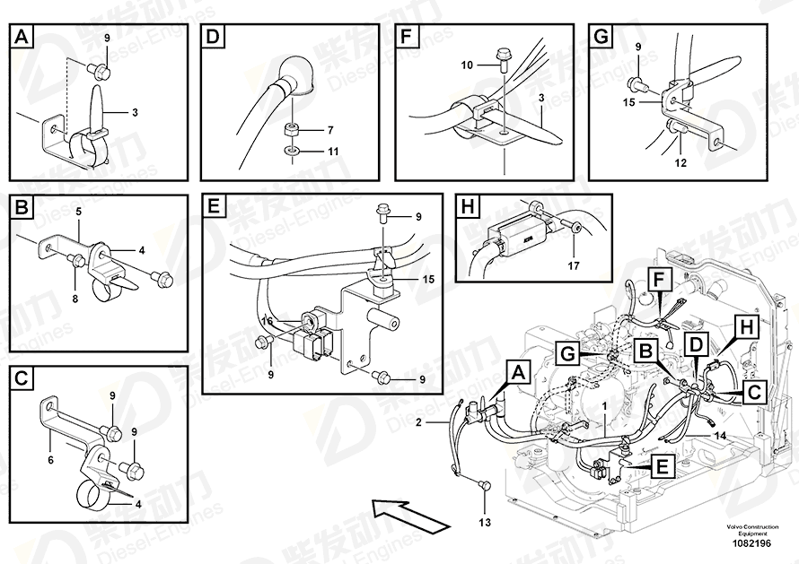 VOLVO Bracket 14616764 Drawing