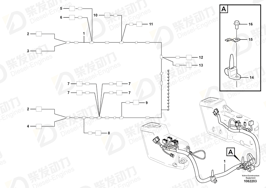 VOLVO Housing 11171654 Drawing