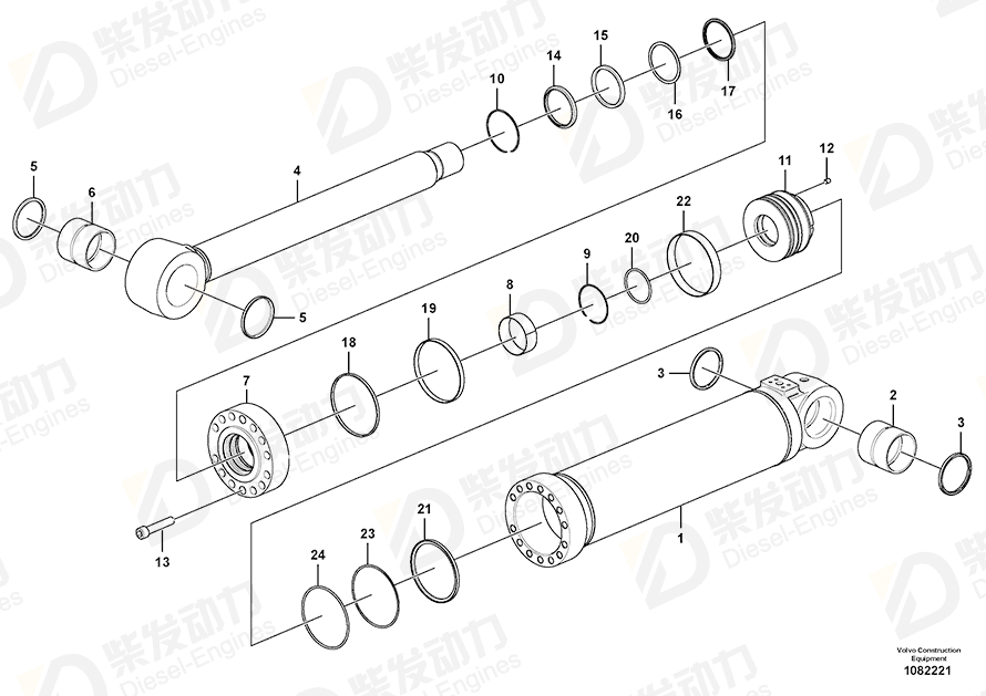 VOLVO Hex. socket screw 994033 Drawing