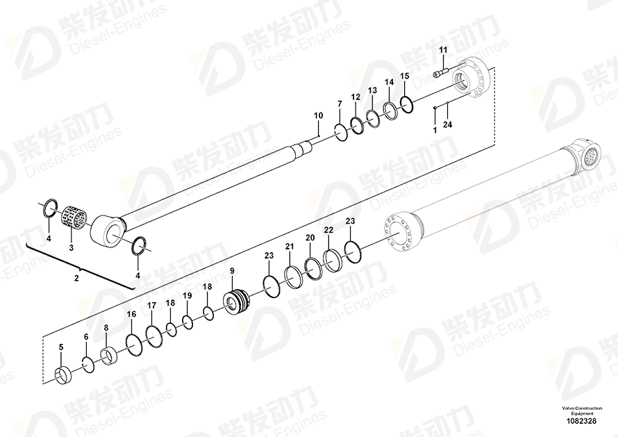 VOLVO Back-up ring SA9566-31050 Drawing