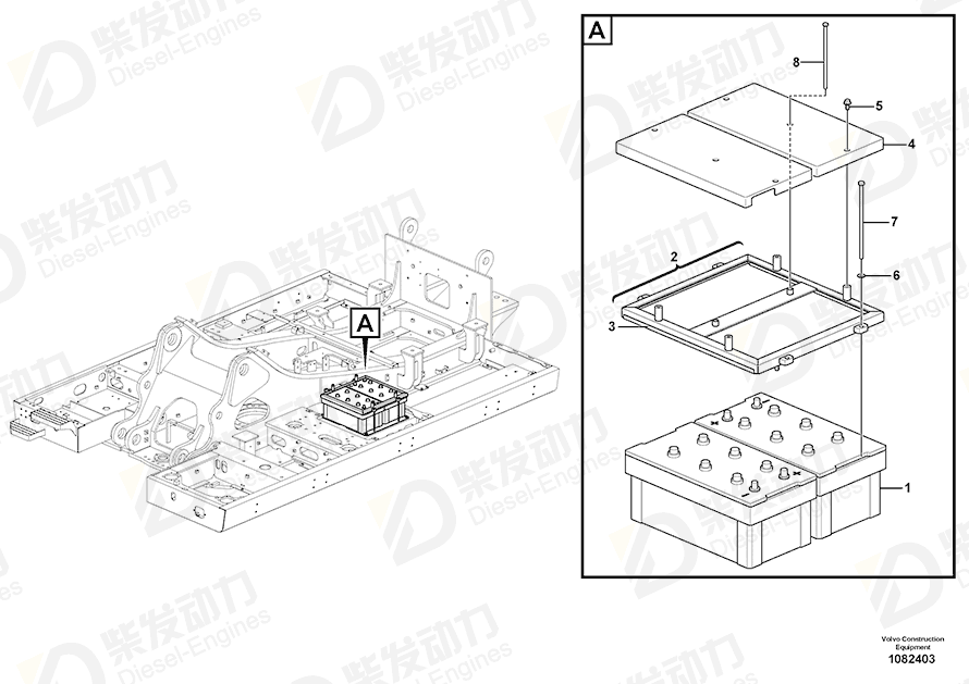 VOLVO Bracket 14673650 Drawing