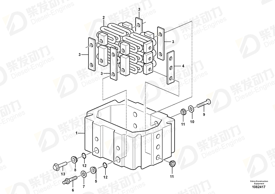 VOLVO Guide sleeve 21980351 Drawing