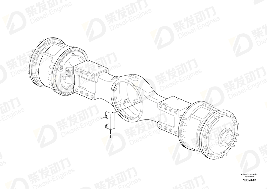 VOLVO Protecting plate 16874571 Drawing VOLVO Protecting plate 16874571 Drawing