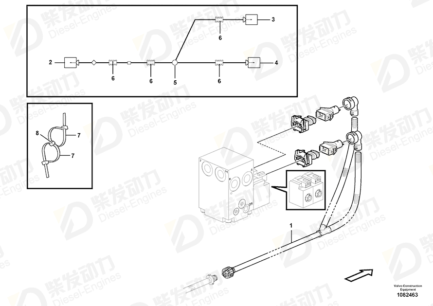 VOLVO Cable seal 8155900 Drawing