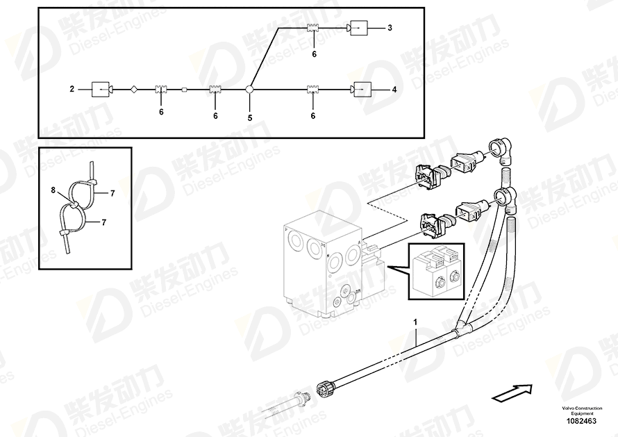 VOLVO Housing 976256 Drawing