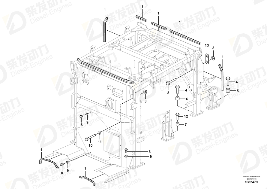 VOLVO Spacer sleeve 4943026 Drawing