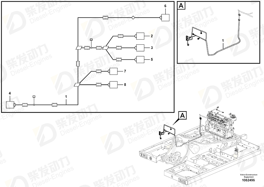 VOLVO Cable terminal 984846 Drawing